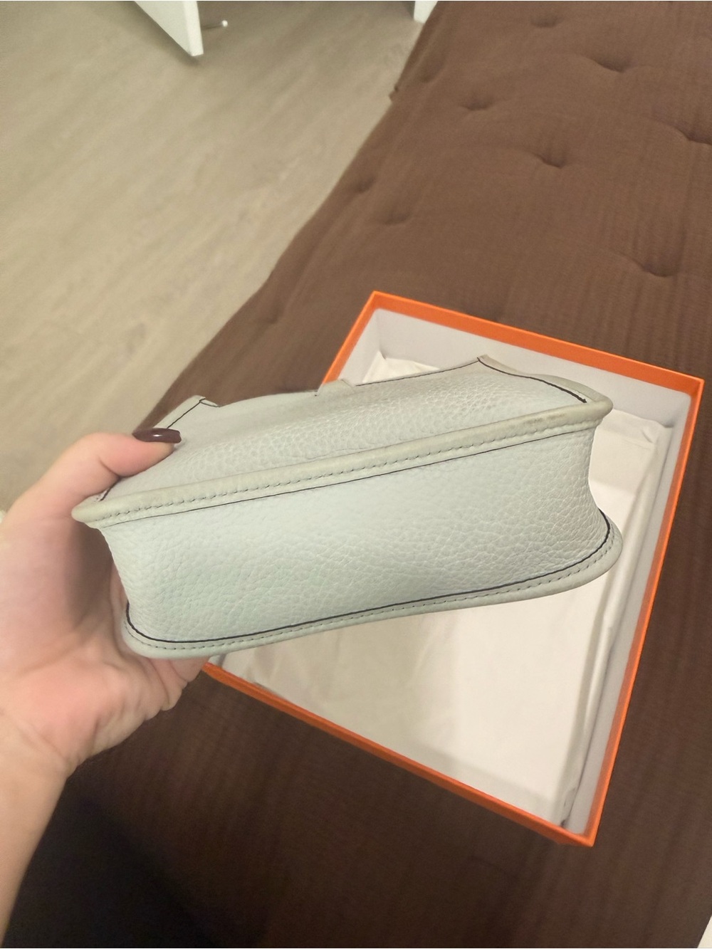 Hermès Evelyne TPM Bleu Pale Clemence
Silver Hardware - Picture 3 of 8